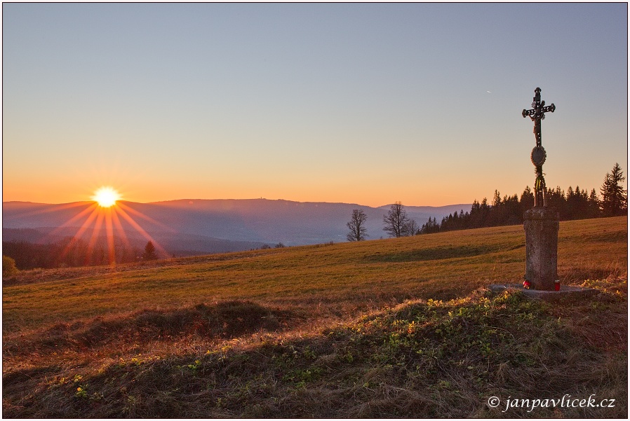 Západ slunce nad Poledníkem