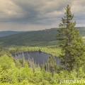 Prášilské jezero, na horizontu vpravo Jezerní hřbet | fotografie