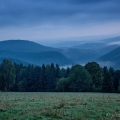 Ze  Sedelského vrchu: údolí řeky Otavy, vlevo  Křemelná... | fotografie